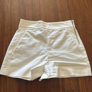 Zara high waister white shorts